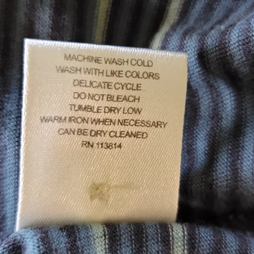 Billy Reid Polo 100% Cotton Stripes Mens XL Golf Preppy Business Casual Coastal